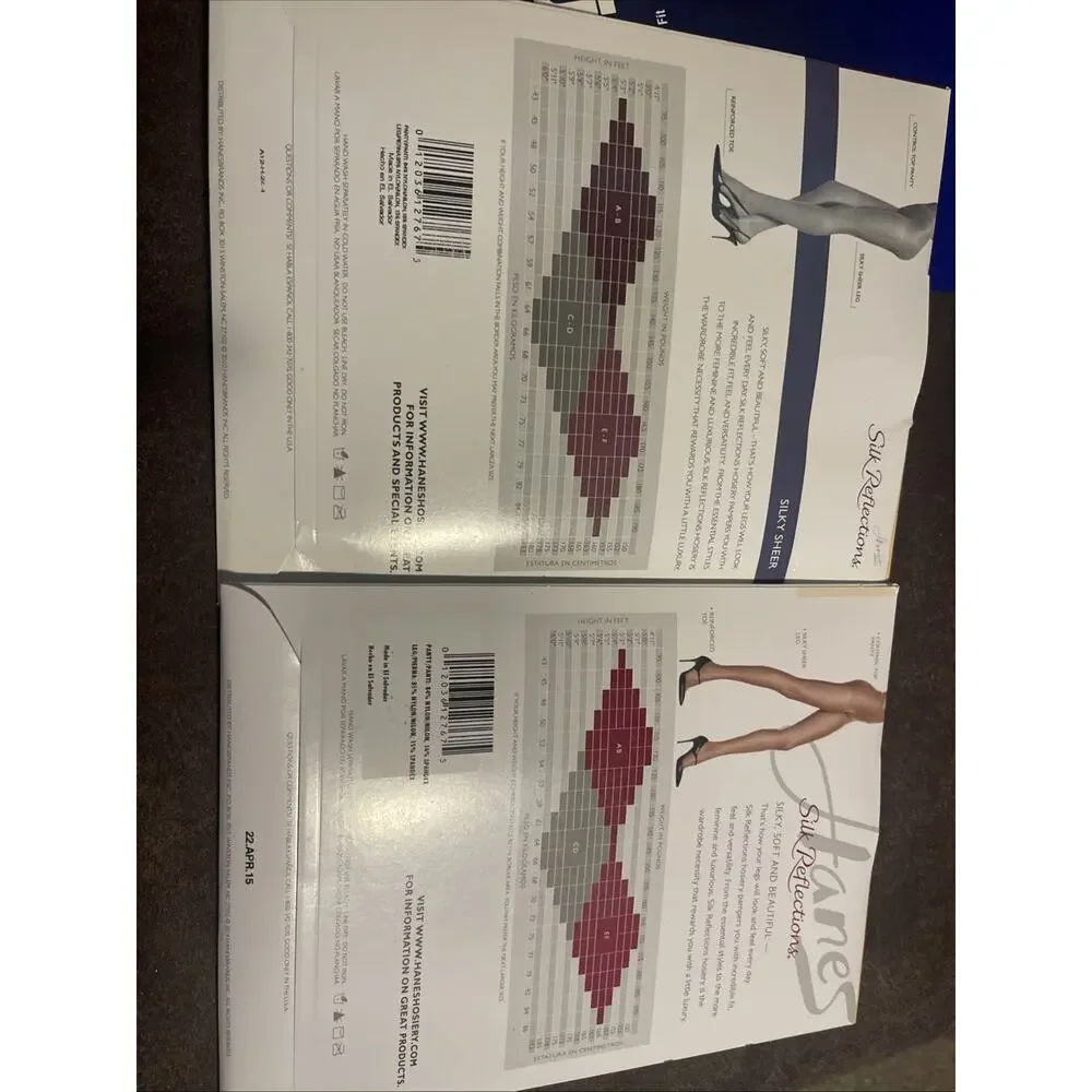 Hanes Silk Reflections Control Top Reinforced Toe CD Taupe New Lot 718 pantyhose